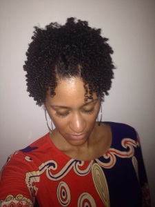 I used Nyambi Naturals' Hair Butter to seal in my LOC method.